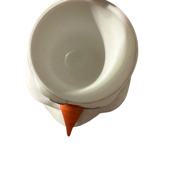 Charming Snowman Bird Feeder - White and Orange - Picture 2 of 5